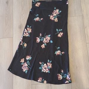 Floral midi skirt
